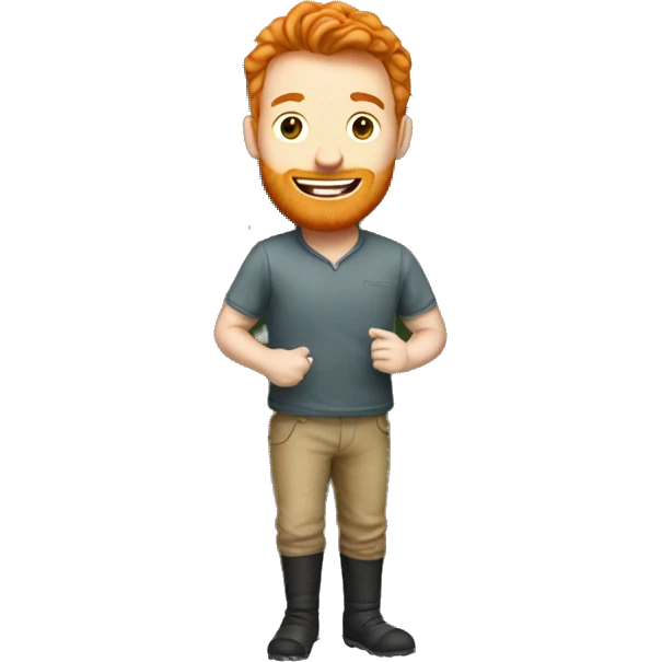 ginger man pitching a tent emoji