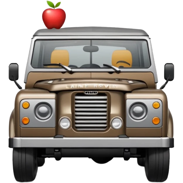 Grey-brown Land Rover D
Apple emoji style emoji