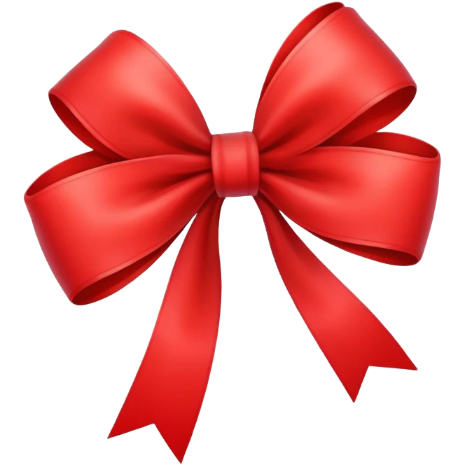 A red bow emoji