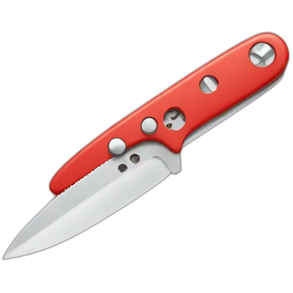 swiss knife with human face emoji
