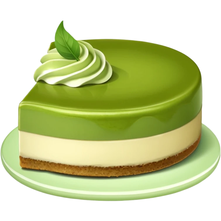 matcha cheesecake emoji