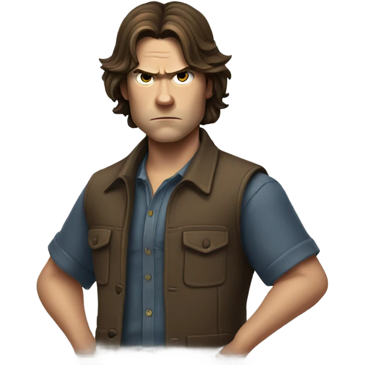 Sam Winchester frowny face emoji