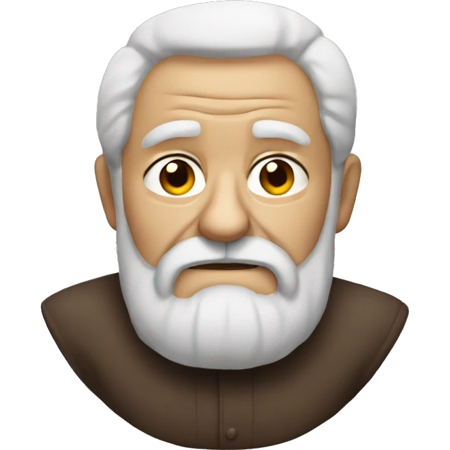 Grumpy old man with beard  emoji