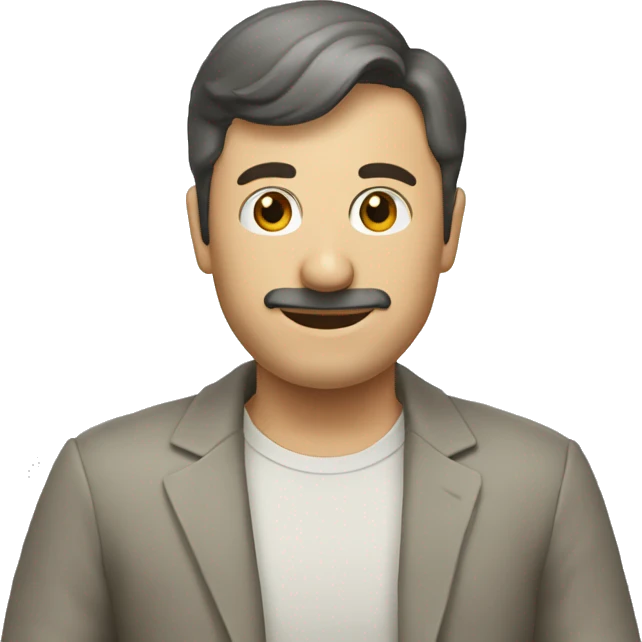 datos curioso con un señor diciendolo emoji