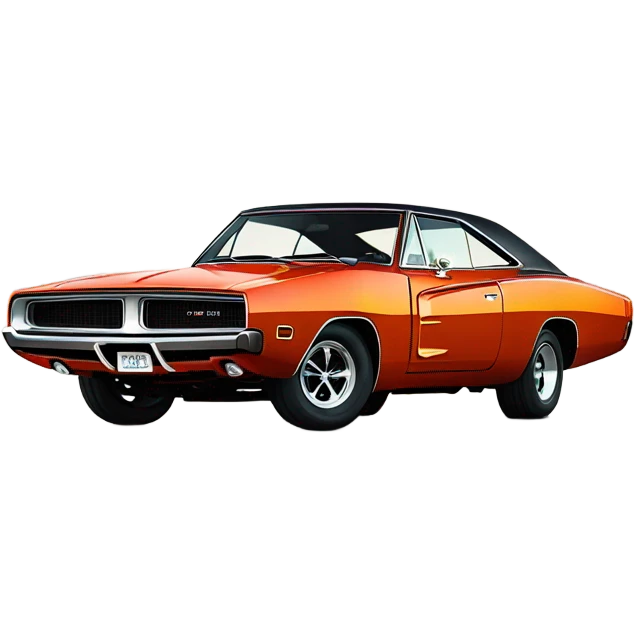 1968 dodge charger  emoji