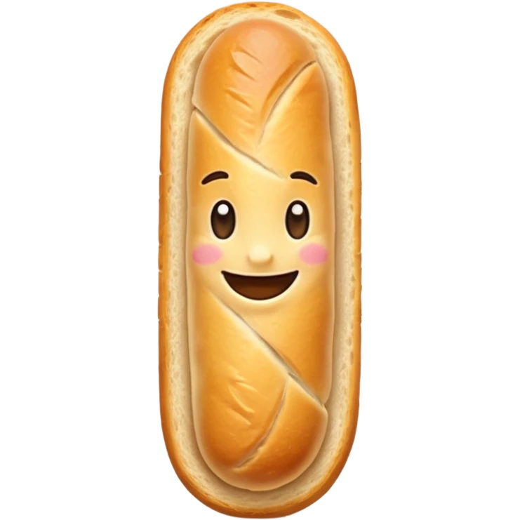 smiling baguette emoji