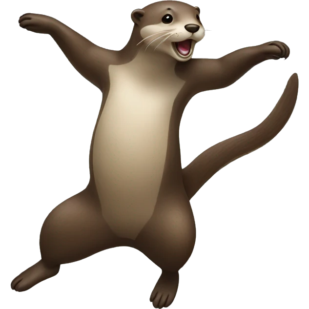 Dancing otter  emoji