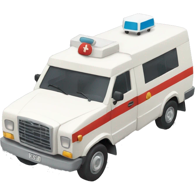 Ambulancia con MG sin la cruz emoji