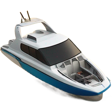 Exploding wakesurf boat emoji