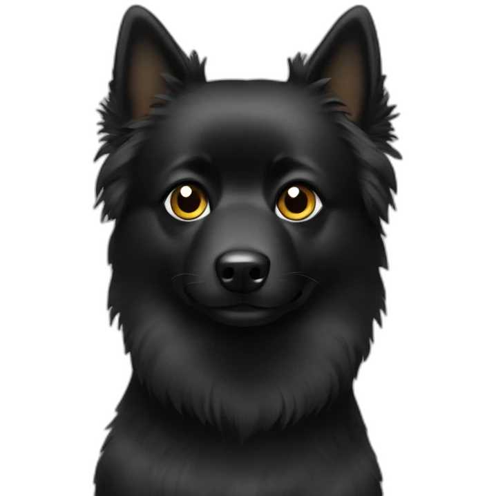 Black spitz emoji