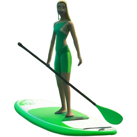 Green paddle board emoji