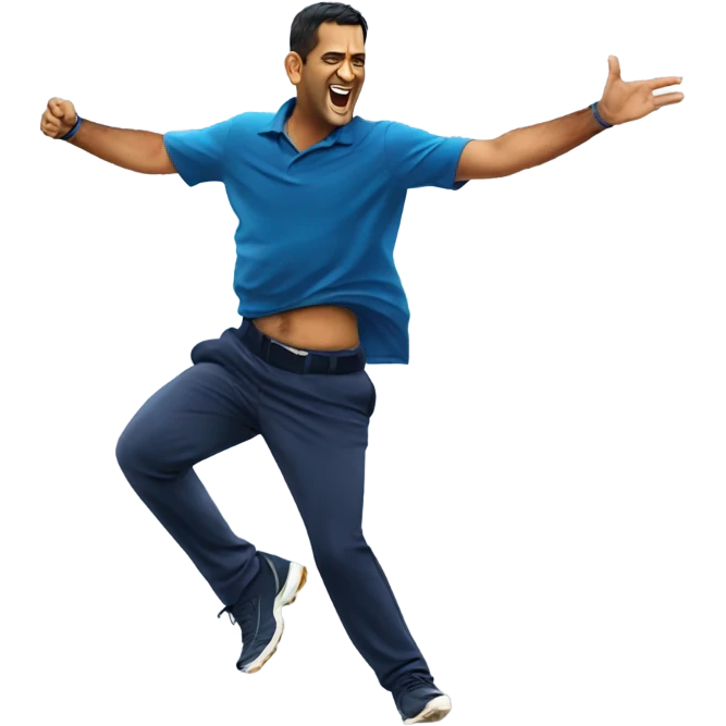 ms dhoni dancing emoji