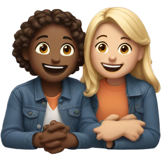 Best friends gossiping  emoji