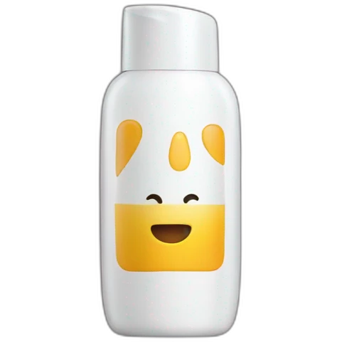 Sunscreen bottle emoji