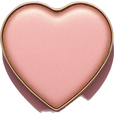 blush pink heart shaped makeup compact emoji