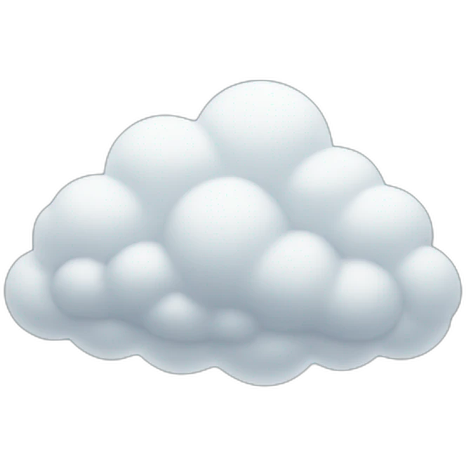snow cloud emoji