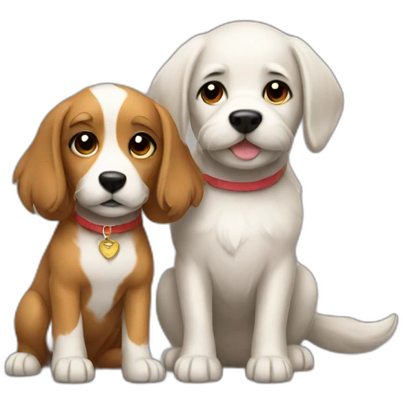 dog with wife emoji