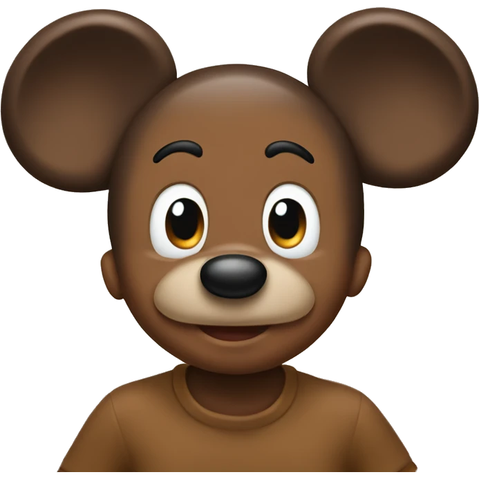 micky mouse brown emoji