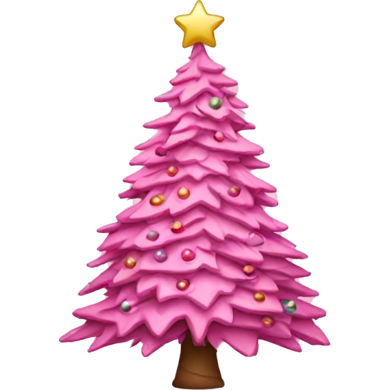 pink christmas tree emoji