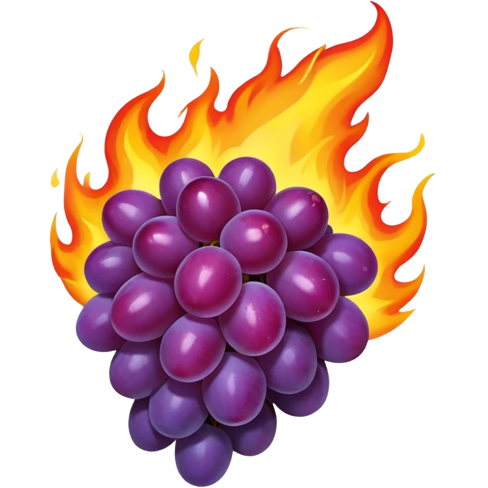 grape fire  emoji