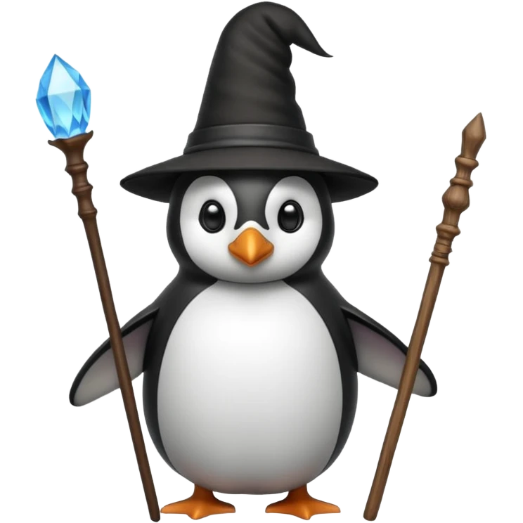 Penguin Wizard emoji