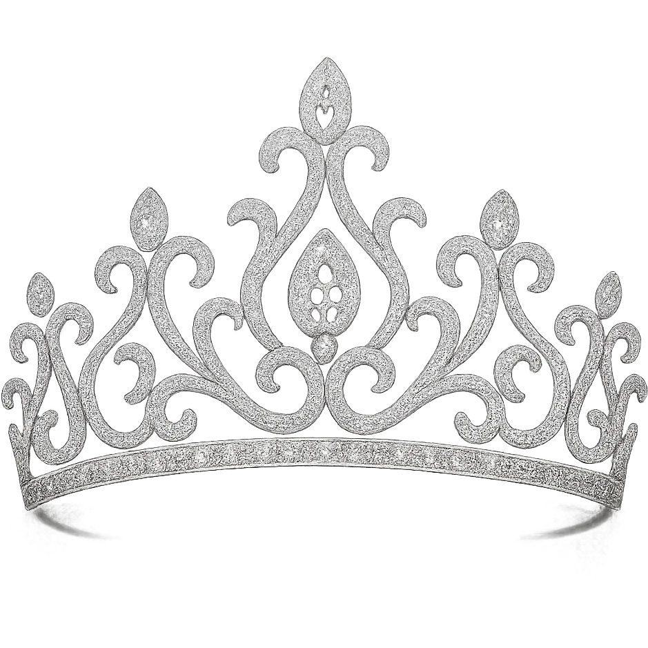 sparkling tiara, elegant and modern emoji