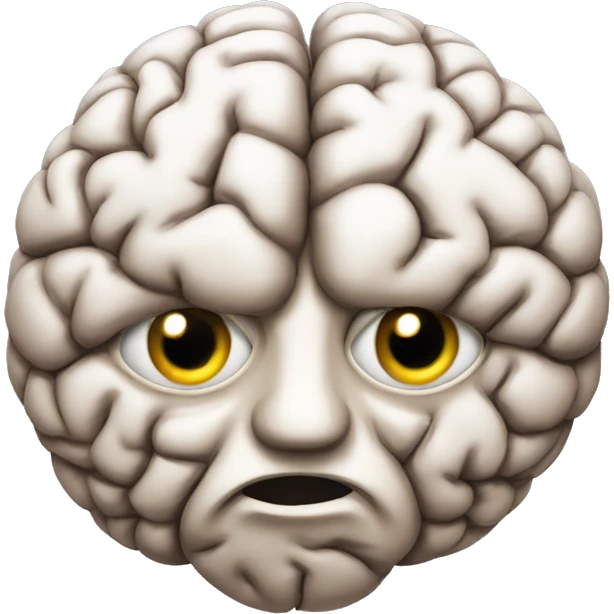 Brain with eyes emoji