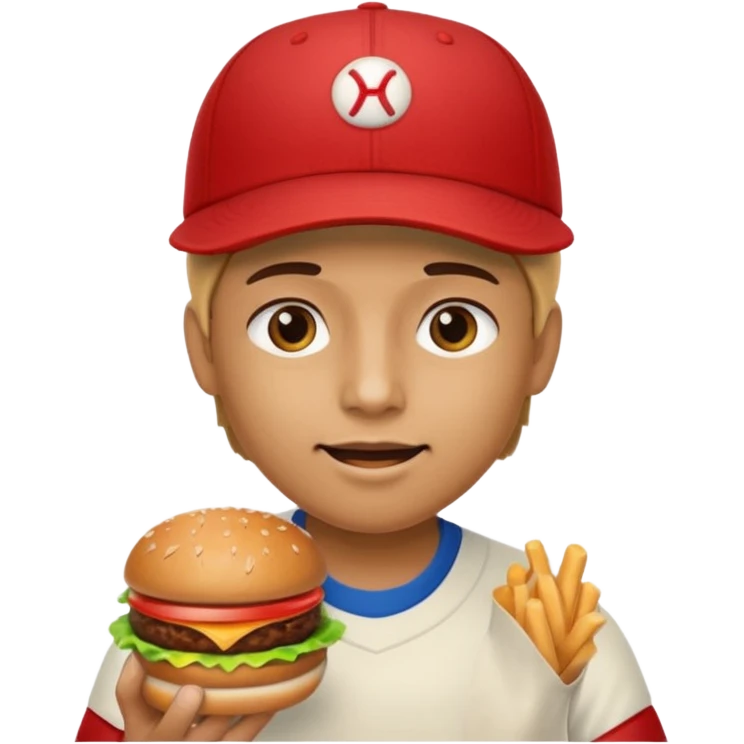 comiendo hamburguesa emoji