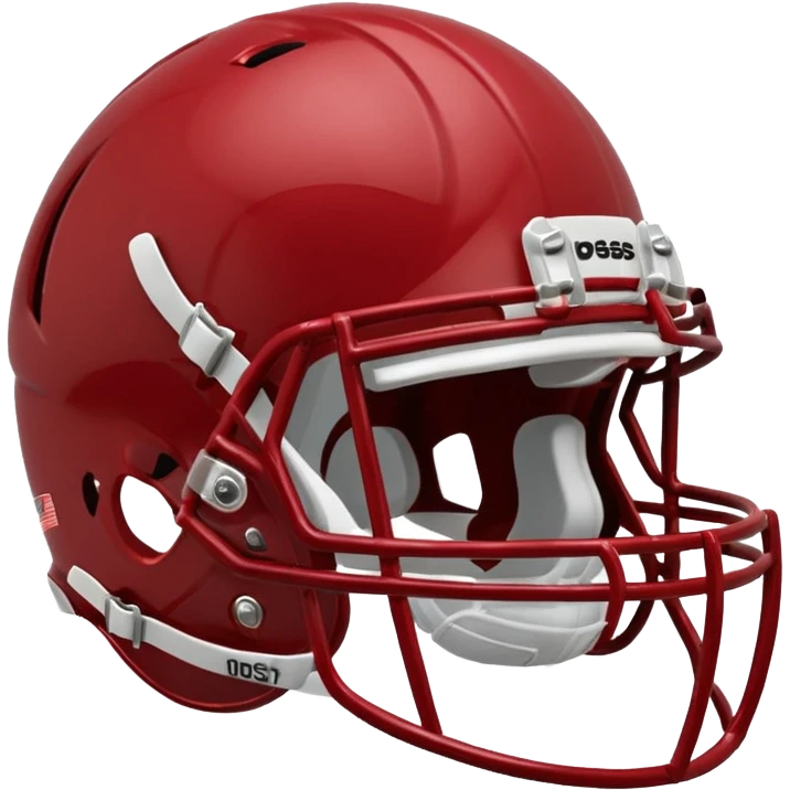 college football player helmets dark red  emoji