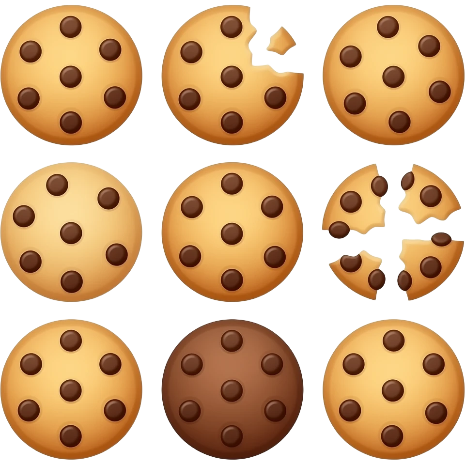 galletas con chispas de chocolate varias emoji