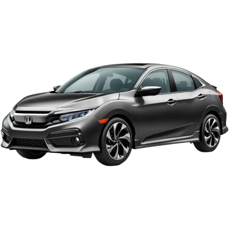 Make an emoji of a 2024 Honda civic with a black exterior with no added color  emoji
