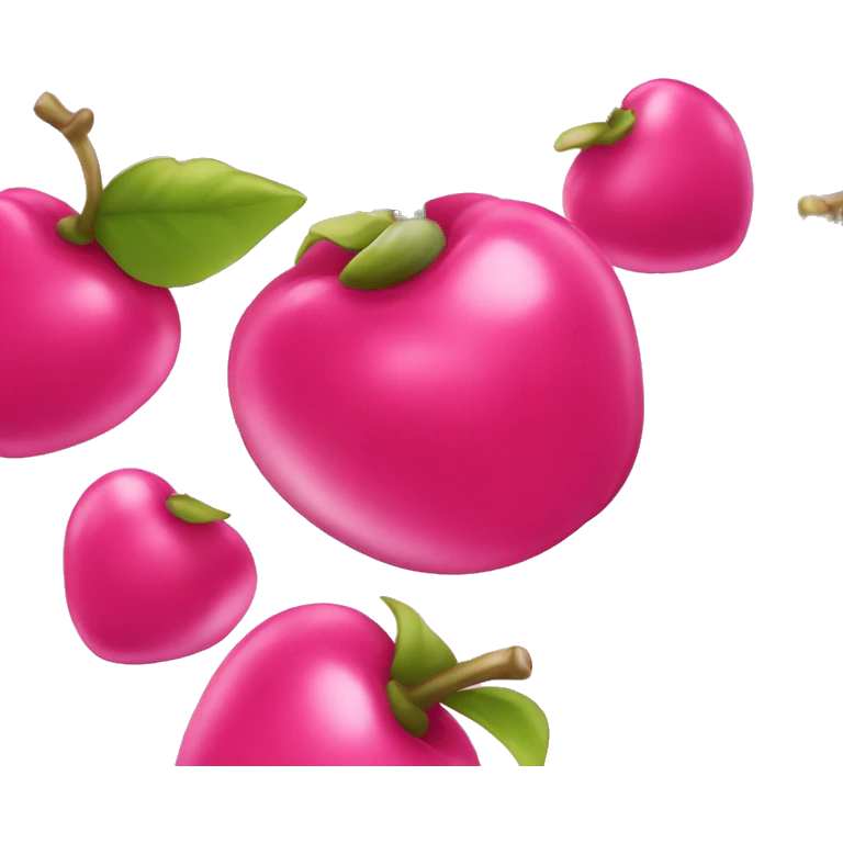 Pink glossy cherrys  emoji