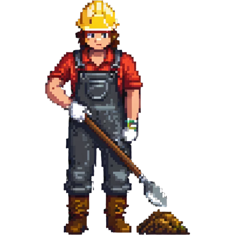 labour worker digging emoji