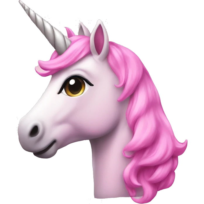 Unicorn pink emoji