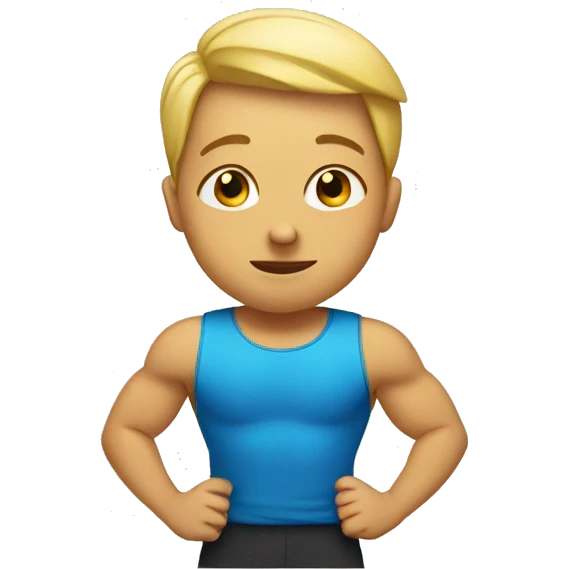 smart, gym, shy emoji