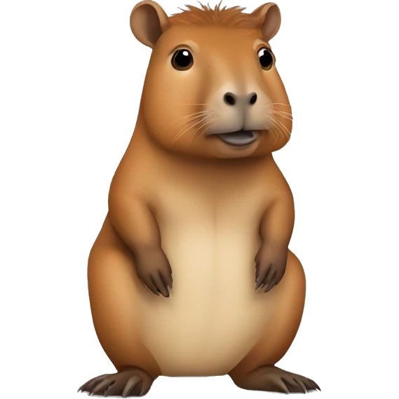 Capibara saludando emoji