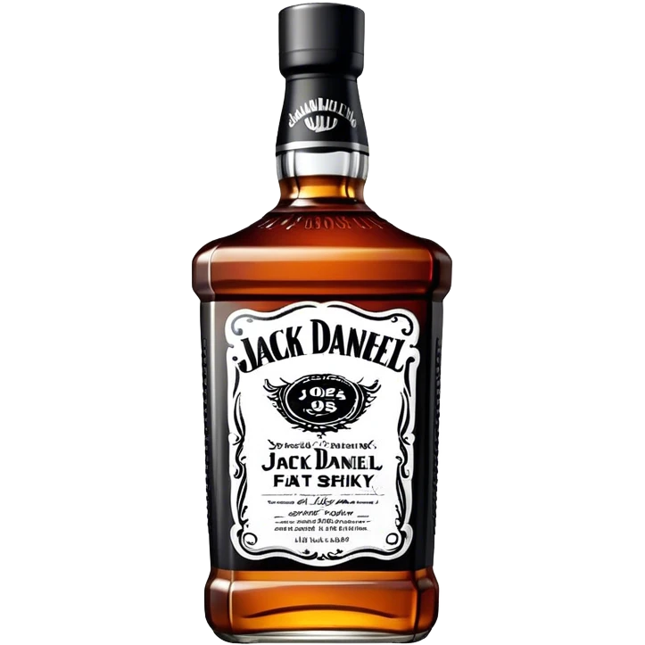  Jack Daniel whisky fat bottle, single bottle emoji