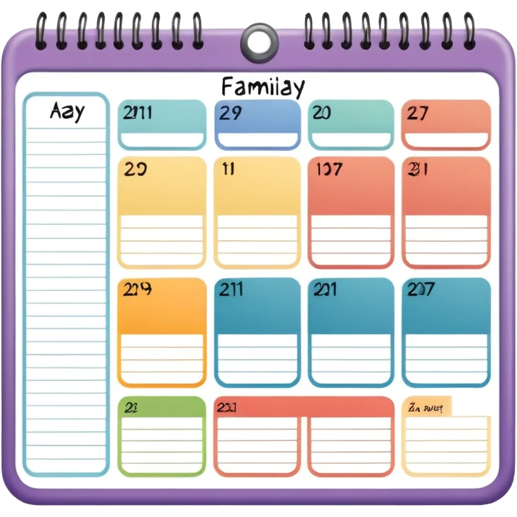 family calendar emoji