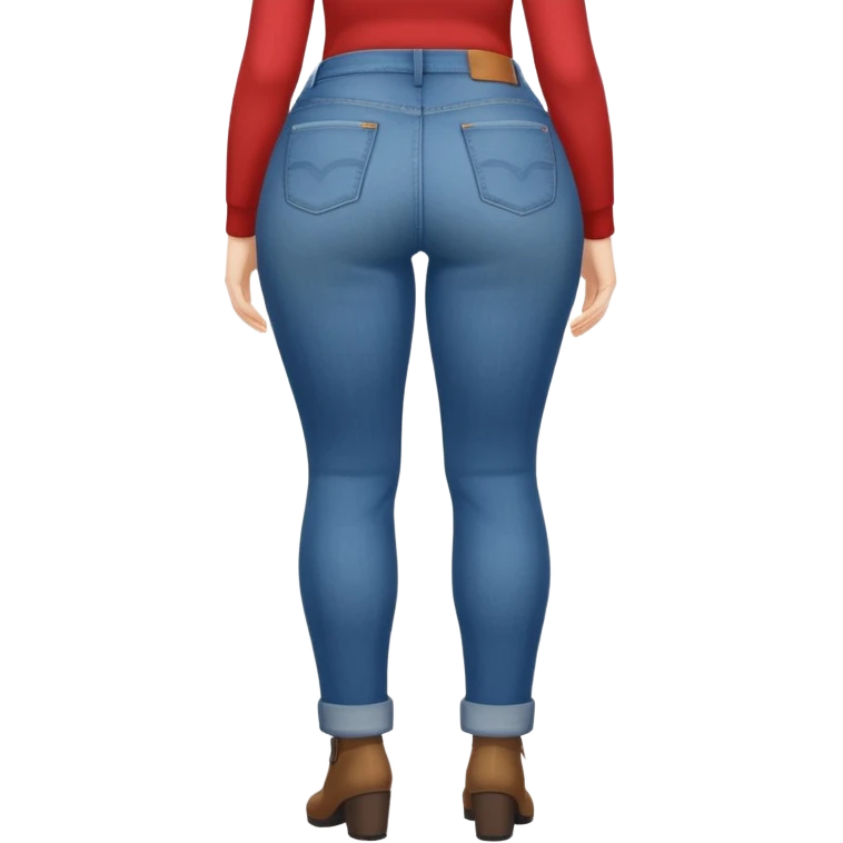 woman with a very large bum emoji