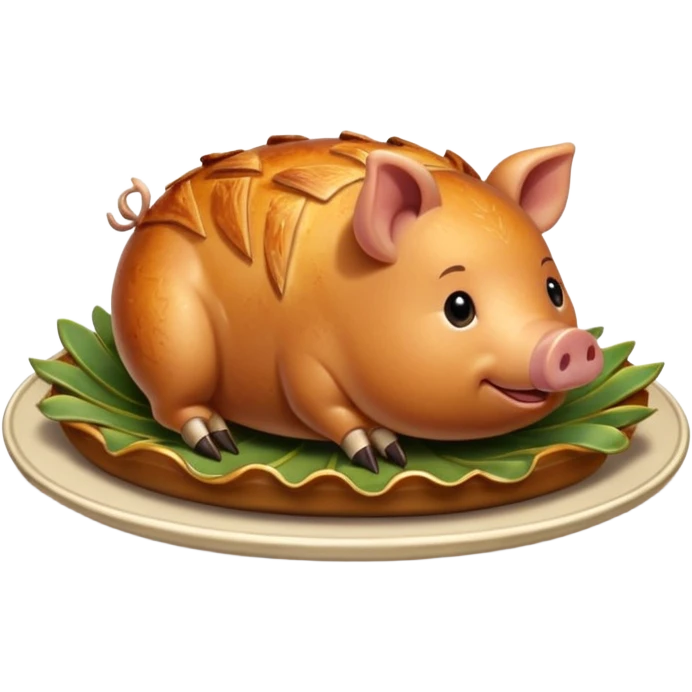 roasted joint of pork food emoji