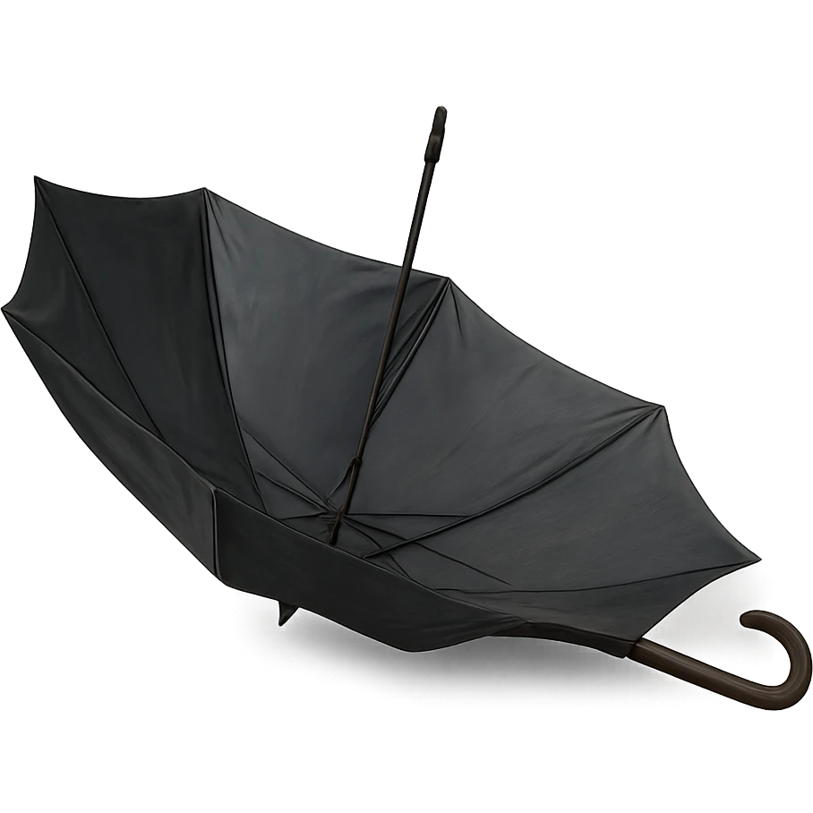 abandoned umbrella, no background emoji