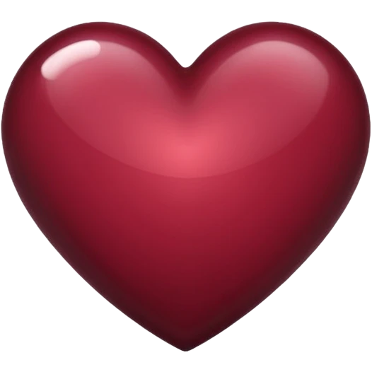 Corazón borgoña emoji