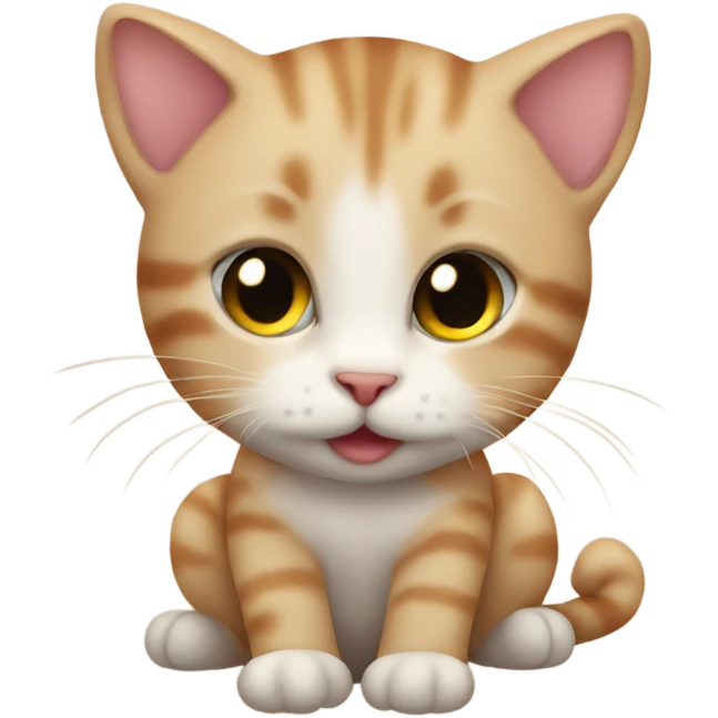 Baby cute cat  emoji
