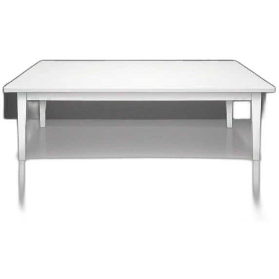 long white table facing towards me emoji