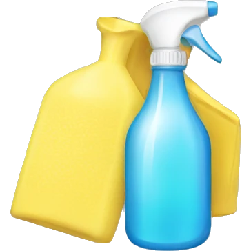 Cleaning bottle emoji