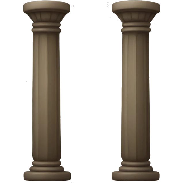 Two balls with a pillar in the middle emoji