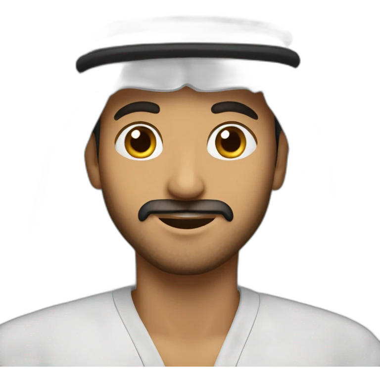 Arab man felling love emoji