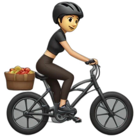iuliana beregoi on bike emoji