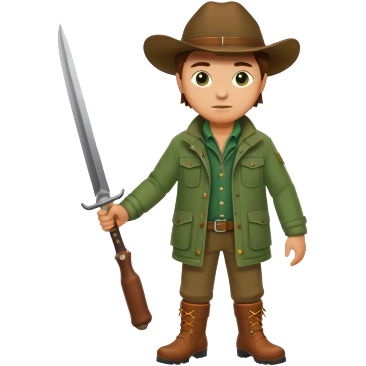 Classic hunter image, without holding a gun emoji
