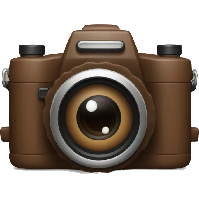 brown camera emoji